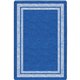 Flagship Carpets Double Light Tone Border Blue Rug - 100" Length x 72" Width x 0.50" Thickness - Rectangle - Blue