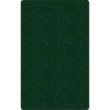 Flagship Carpets Amerisoft Solid Color Rug - 108" Length x 72" Width - Rectangle - Emerald Green - Nylon, Polyester