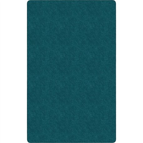 Flagship Carpets Amerisoft Solid Color Rug - 108" Length x 72" Width - Rectangle - Marine Blue - Nylon, Polyester
