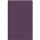 Flagship Carpets Amerisoft Solid Color Rug - 108" Length x 72" Width - Rectangle - Purple - Nylon, Polyester