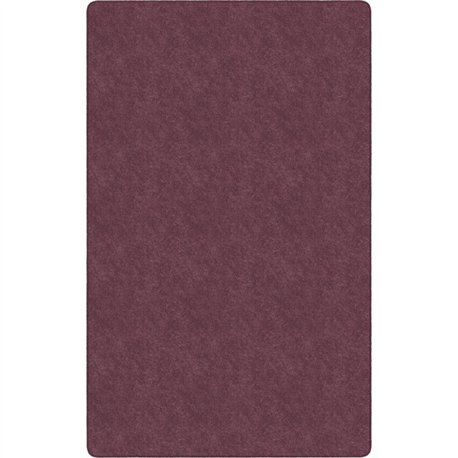 Flagship Carpets Amerisoft Solid Color Rug - 12 ft Length x 90" Width - Rectangle - Plum - Nylon, Polyester