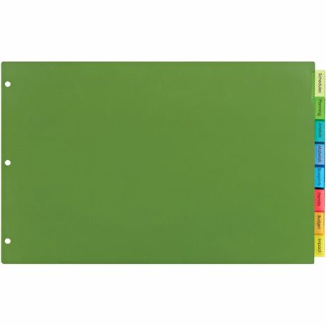 Avery Big Tab Index Divider - 8 x Divider(s) - Write-on, Print-on Tab(s) - 8 - 8 Tab(s)/Set - 11" Divider Width x 17" Divider Le