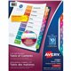 Avery Ready Index Table of Content Dividersfor Laser and Inkjet Printers - 60 x Divider(s) - 1-10 - 10 Tab(s)/Set - 8.5" Divider