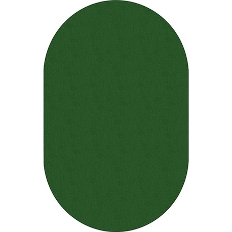 Flagship Carpets Classic Solid Color 12' Oval Rug - Traditional - 91.20" Length x 12 ft Width - Oval - Clover - Nylon