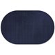 Flagship Carpets Classic Solid Color 12' Oval Rug - Traditional - 91.20" Length x 12 ft Width - Oval - Navy - Nylon