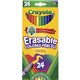 Crayola Erasable Colored Pencils - 3.3 mm Lead Diameter - Assorted Lead - 24 / Pack