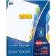 Avery Insertable Style Edge Plastic Dividers, 5 tabs, 1 set - 5 x Divider(s) - 5 Tab(s) - 5 - 5 Tab(s)/Set - 8.5" Divider Width 