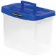 Bankers Box Heavy Duty Portable Plastic File Box - Internal Dimensions: 11.75" Width x 6.75" Depth x 10.75" Height - External Di