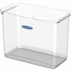 Bankers Box Portable Open Desktop File Box with Side Handles, 1 Each - Desktop - Hanging Rail, Handle, Durable - Clear - Polypro