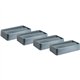 Genuine Joe Space-saving Container Swing Lid - Rectangular - 4 / Carton - Gray