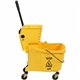 Genuine Joe 35-quart Side Press Mop Bucket & Wringer Combo - 8.75 gal - Caster - 21" x 16" x 14" - Yellow - 1 Each