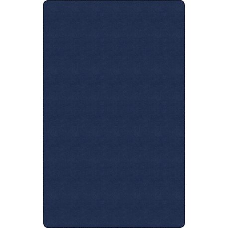 Flagship Carpets Ameristrong Solid Color Rug - Traditional - 12 ft Length x 18 ft Width - Rectangle - Navy - Fiber, Nylon