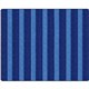 Flagship Carpets Basketweave Stripes Classroom Rug - Floor Rug - 10.60 ft Length x 13.20 ft Width - Rectangle - Blue - Nylon