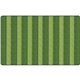 Flagship Carpets Basketweave Stripes Classroom Rug - Floor Rug - 91.20" Length x 12 ft Width - Rectangle - Green - Nylon