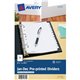 Avery Monthly Preprinted Tab Dividers - 12 x Divider(s) - Jan-Dec - 12 Tab(s)/Set - 5.5" Divider Width x 8.50" Divider Length - 