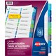 Avery Two-Column Table Contents Dividers w/Tabs - 16 x Divider(s) - 1-16 - 16 Tab(s)/Set - 8.5" Divider Width x 11" Divider Leng