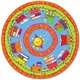 Flagship Carpets Reading Is The Engine 6' Round Rug - 72" Diameter - Circle - Multicolor