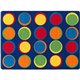 Flagship Carpets Cheerful Sitting Spots Rectangular Rug - Classic - 99.96" Length x 72" Width - Rectangle - Multicolor - Nylon