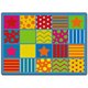 Flagship Carpets Silly Seating Classroom Rug - 99.96" Length x 72" Width - Multicolor