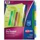 Avery Preprinted A-Z Plastic Dividers - 12 x Divider(s) - A-Z - 12 Tab(s)/Set - 8.5" Divider Width x 11" Divider Length - 3 Hole