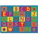 Flagship Carpets Cheerful Alphabet Classroom Rug - 100" Length x 72" Width x 0.50" Thickness - Rectangle - Multicolor