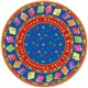 Flagship Carpets Bright CircleTime Books Round Rug - 12 ft Diameter - Circle - Multicolor