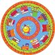 Flagship Carpets Reading Is The Engine 12' Round Rug - 12 ft Diameter - Circle - Multicolor