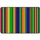 Flagship Carpets Basics Stripes Classroom Rug - 48" Length x 72" Width - Rectangle - Primary - Nylon