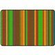 Flagship Carpets Basics Stripes Classroom Rug - 48" Length x 72" Width - Rectangle - Muted - Nylon