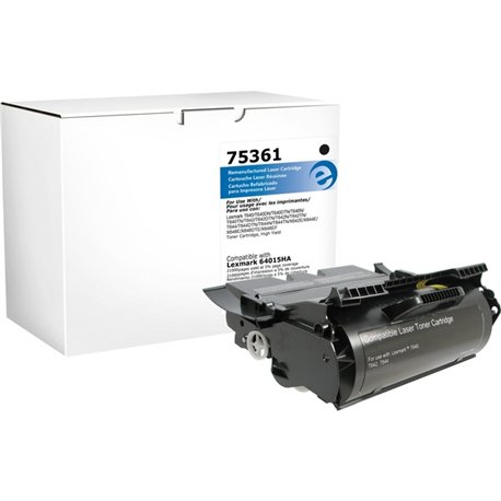 Elite Image Remanufactured High Yield Laser Toner Cartridge - Alternative for Lexmark 64015HA - Black - 1 Each - 21000 Pages