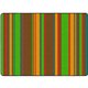 Flagship Carpets Basics Stripes Classroom Rug - 72" Length x 100.80" Width - Rectangle - Muted - Nylon