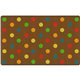 Flagship Carpets Basics Dots Classroom Rug - 91.20" Length x 12 ft Width - Rectangle - Muted - Nylon