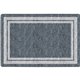 Flagship Carpets Double Light Tone Border Gray Rug - 100" Length x 72" Width x 0.50" Thickness - Rectangle - Gray