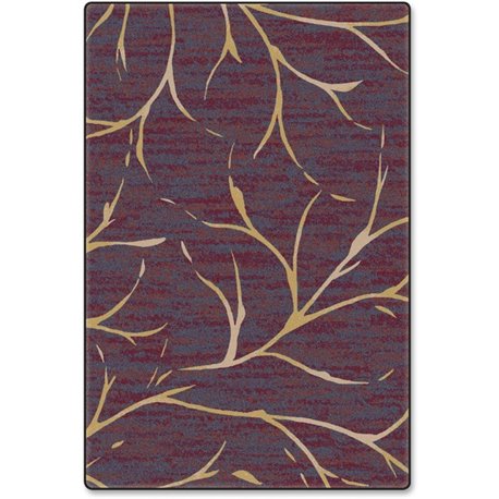 Flagship Carpets Plum Wine Moreland Design Rug - 72" Length x 48" Width - Plum Wine - Nylon