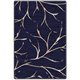 Flagship Carpets Nantucket Blue Moreland Design Rug - 72" Length x 48" Width - Dark Blue - Nylon