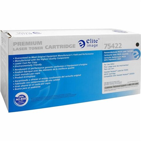 Elite Image Remanufactured MICR High Yield Laser Toner Cartridge - Alternative for HP 05X (CE505X) - Black - 1 Each - 6500 Pages