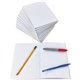 Ashley Hardcover Blank Book - 28 Pages - Plain - 6" x 8" - White Paper - Hard Cover, Durable - 12 / Bundle