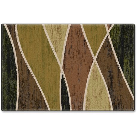 Flagship Carpets Green Waterford Design Rug - 12 ft Length x 99.96" Width - Green - Fiber, Nylon