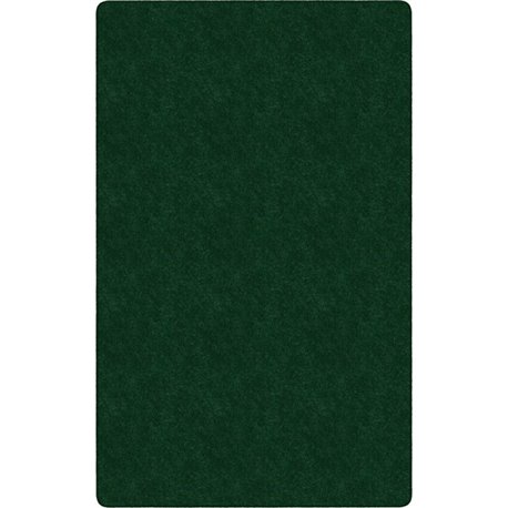 Flagship Carpets Amerisoft Solid Color Rug - 48" Length x 72" Width - Rectangle - Emerald Green - Polyester, Nylon