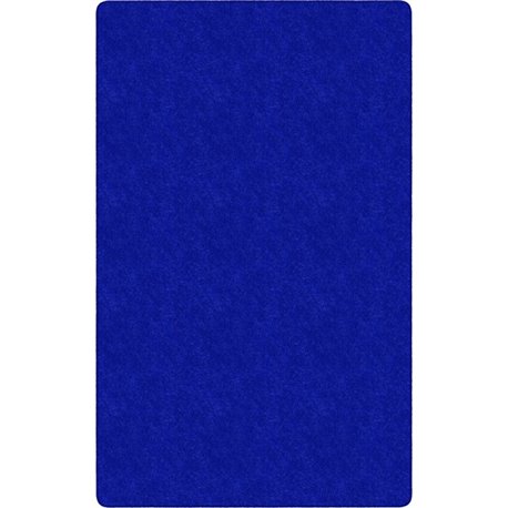 Flagship Carpets Amerisoft Solid Color Rug - 48" Length x 72" Width - Rectangle - Royal Blue - Polyester, Nylon