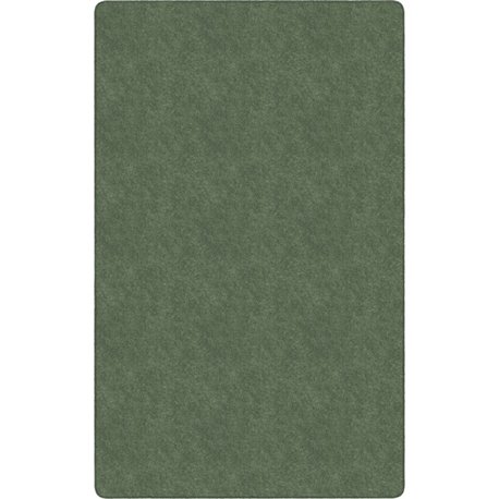 Flagship Carpets Amerisoft Solid Color Rug - 48" Length x 72" Width - Rectangle - Sage Green - Polyester, Nylon