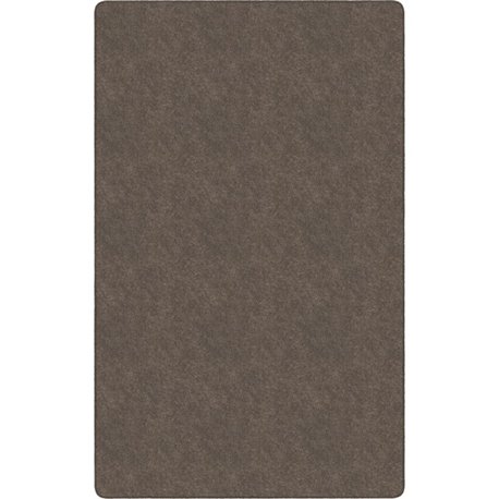 Flagship Carpets Amerisoft Solid Color Rug - 48" Length x 72" Width - Rectangle - Wheat - Polyester, Nylon