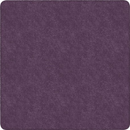 Flagship Carpets Amerisoft Solid Color Rug - 72" Length x 72" Width - Square - Purple - Polyester, Nylon