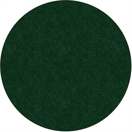 Flagship Carpets Amerisoft Solid Color Rug - 72" Diameter - Round - Emerald Green - Nylon, Polyester