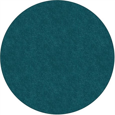 Flagship Carpets Amerisoft Solid Color Rug - 72" Diameter - Round - Marine Blue - Nylon, Polyester