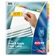 Avery(R) 12 Tab Dividers for 3 Ring Binder, Easy Print & Apply Clear Label Strip, Index Maker(R) Customizable Multicolor Tabs, 5