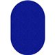 Flagship Carpets Amerisoft Solid Color Rug - 12 ft Length x 90" Width - Oval - Royal Blue - Nylon, Polyester