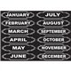 Ashley Magnetic Chalkboard Days of the Week - 12 - Die-cut, Write on/Wipe off - 1 Each - Multicolor