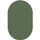 Flagship Carpets Amerisoft Solid Color Rug - 12 ft Length x 90" Width - Oval - Sage Green - Nylon, Polyester