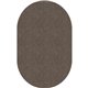 Flagship Carpets Amerisoft Solid Color Rug - 12 ft Length x 90" Width - Oval - Wheat - Nylon, Polyester